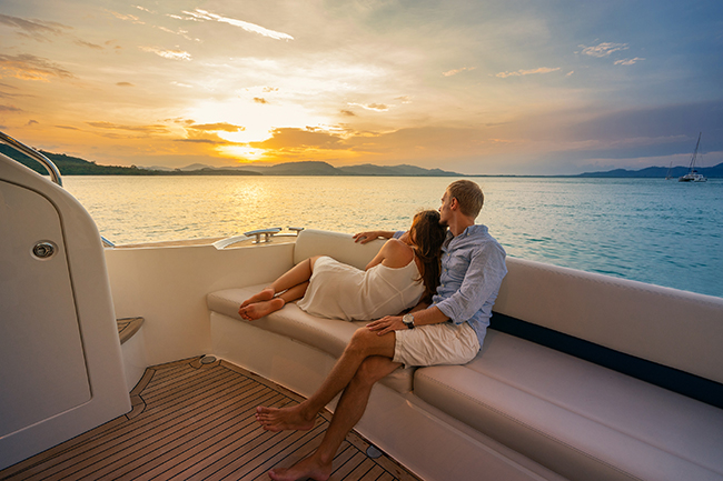 couple on boat